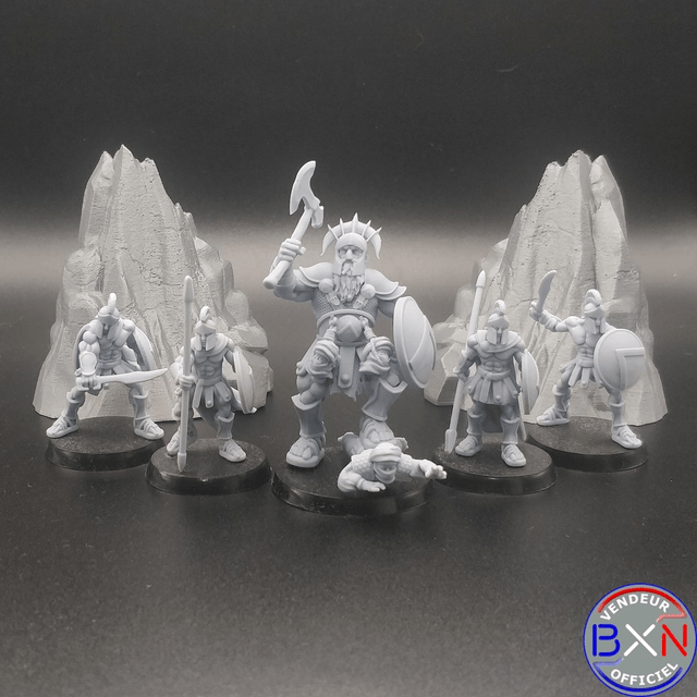 Les guerriers Spartiates : Pack 07 - Jeu de role - RPG - Miniature