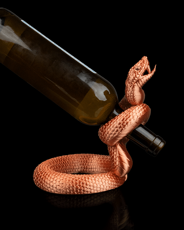 Support bouteille de vin : Vipère
