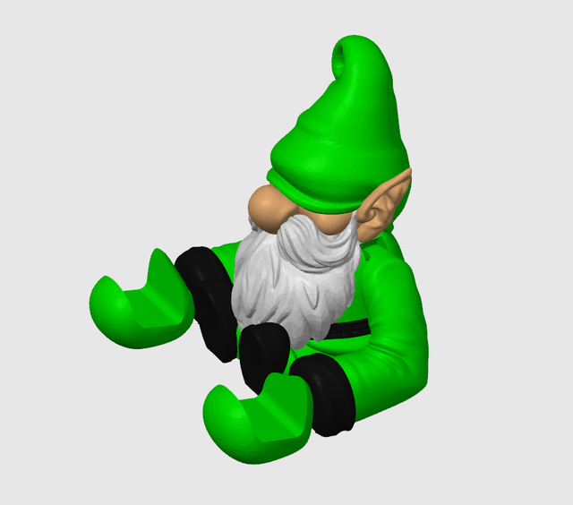 Gnome de Noël multi-couleur - Support de téléphone
