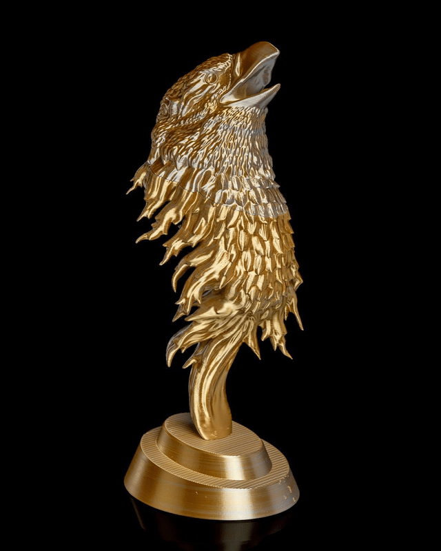 Statuette d'aigle de feu