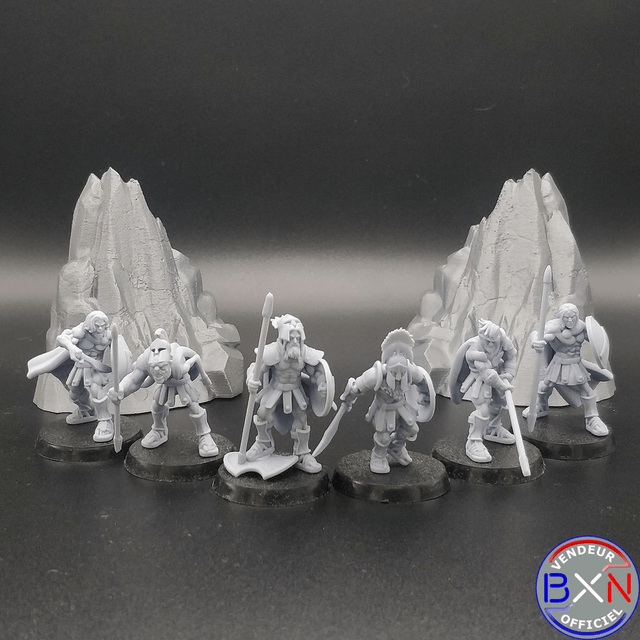Les guerriers Spartiates : Pack 06 - Jeu de role - RPG - Miniature