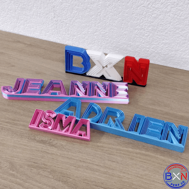 Texte articulé personalisable
