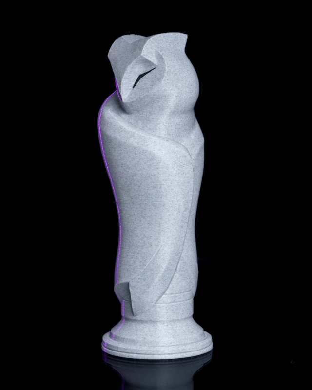 Statuette de chouette minimaliste