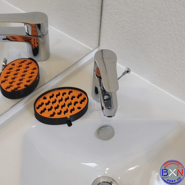 Support à savon avec drain personnalisable