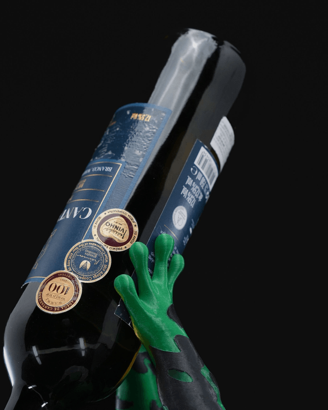 Support bouteille de vin : Grenouille