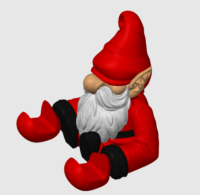 Gnome de Noël multi-couleur - Support de téléphone