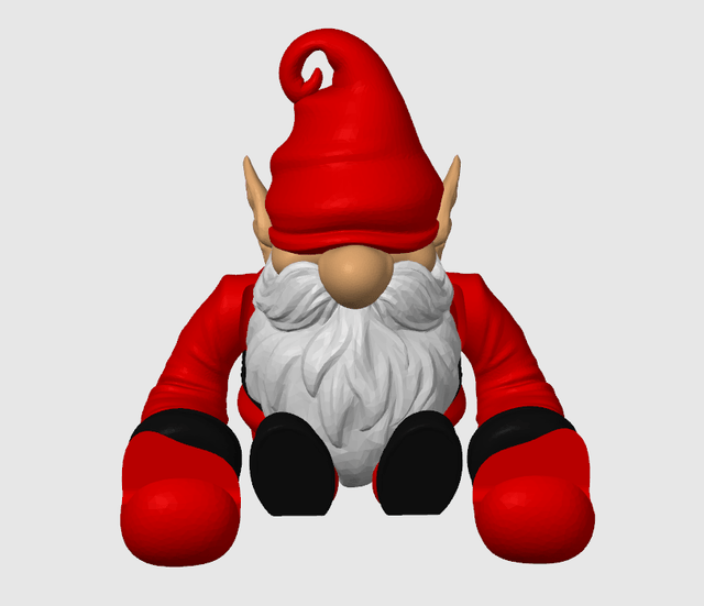 Gnome de Noël multi-couleur - Support de téléphone