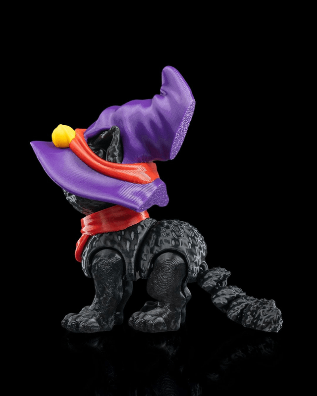 Chat d'Halloween articulé