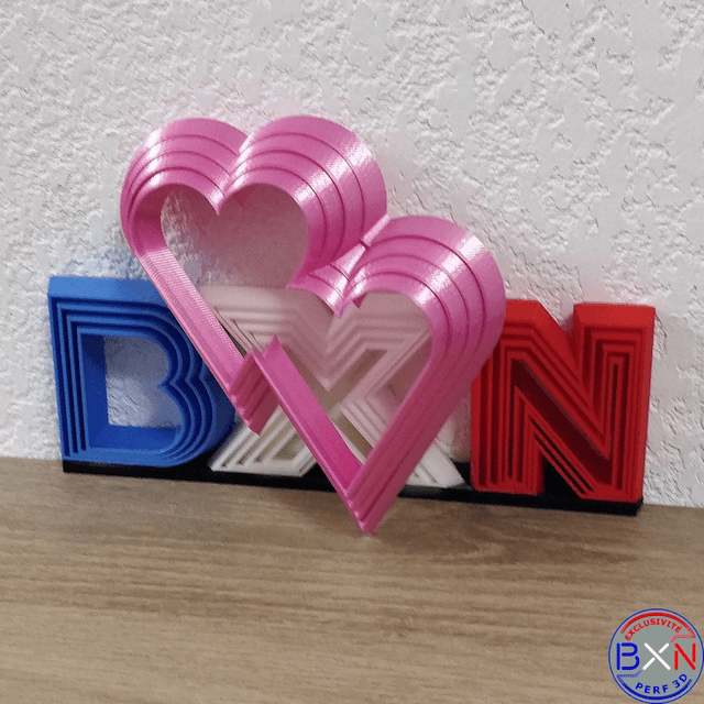 Coeurs entrelacés fidget articulé personnalisable