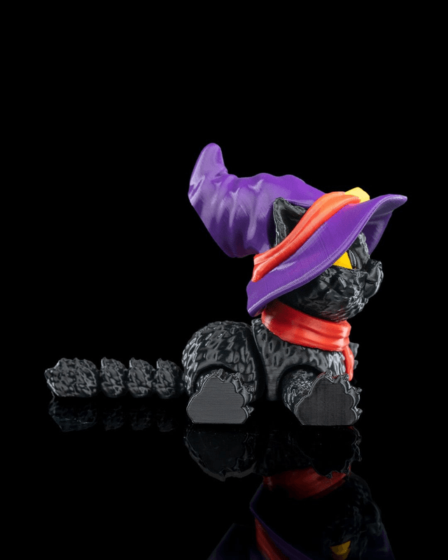 Chat d'Halloween articulé