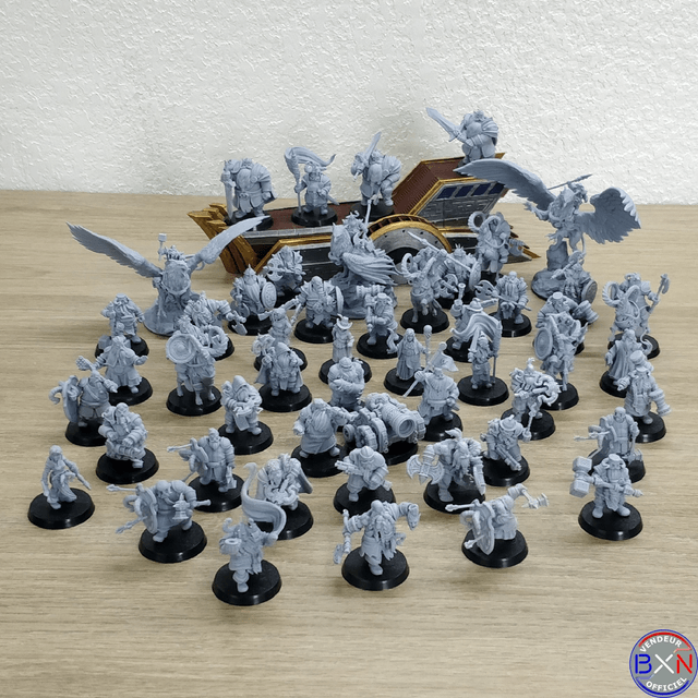 Les Guerriers Nains : Pack COMPLET - Jeu de role - RPG - Miniature