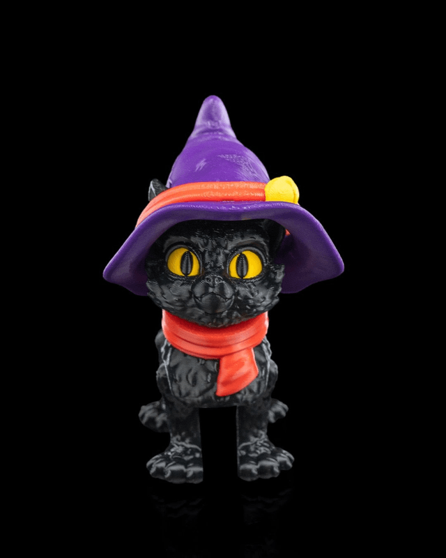 Chat d'Halloween articulé
