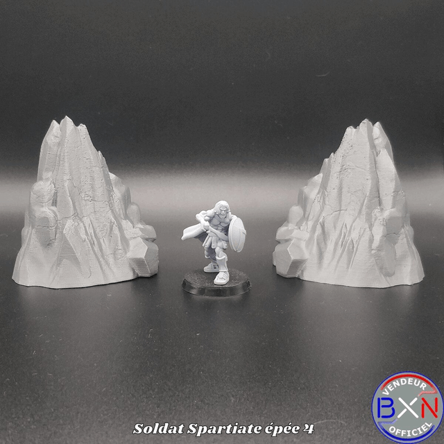 Les guerriers Spartiates : Pack 01 - Jeu de role - RPG - Miniature