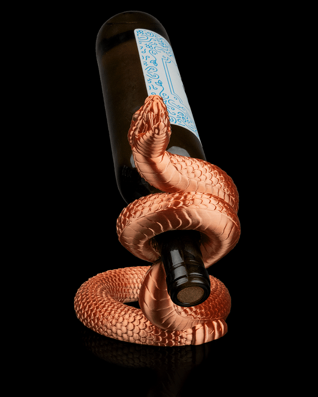 Support bouteille de vin : Vipère