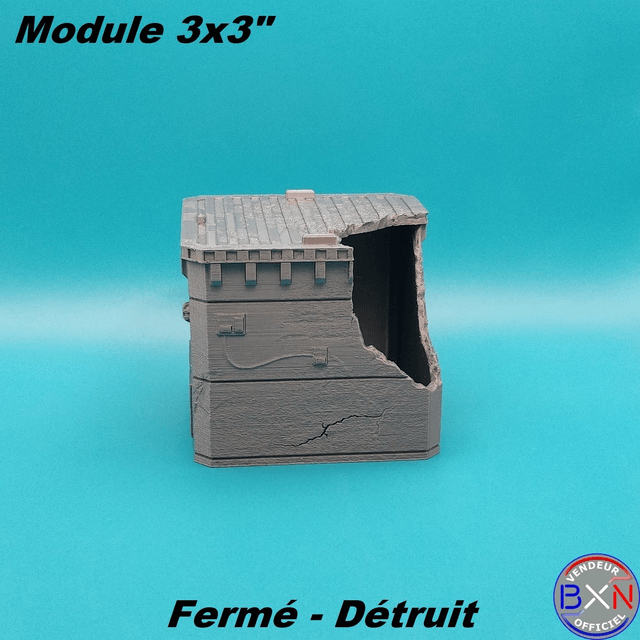 VGT - Module 3x3" - Fermé - Détruit