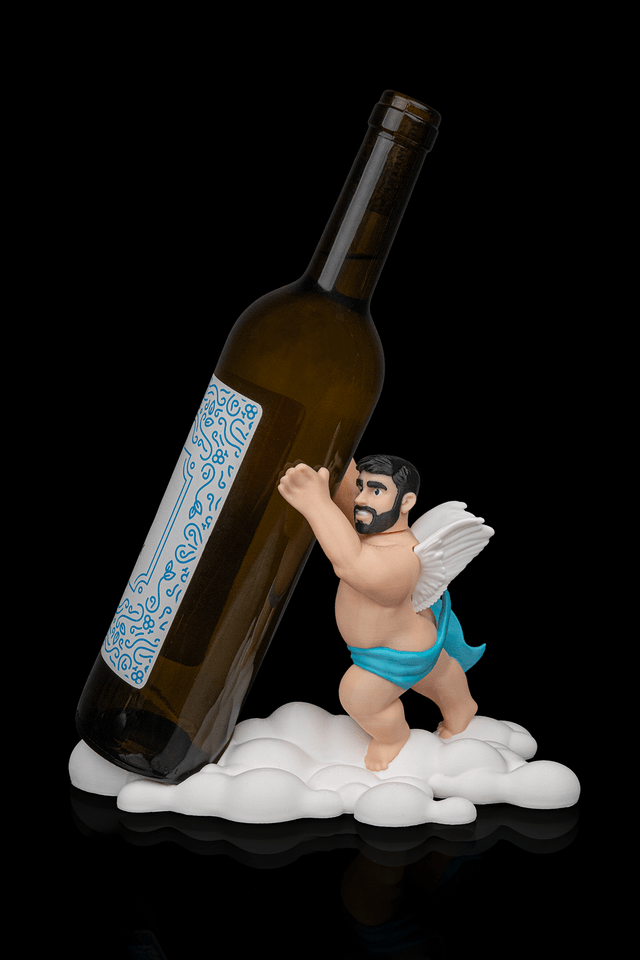 Mini-moi support bouteille de vin