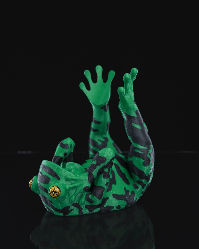 Support bouteille de vin : Grenouille