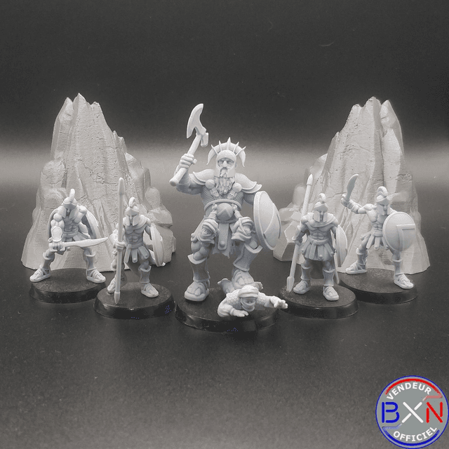 Les guerriers Spartiates : Pack 07 - Jeu de role - RPG - Miniature