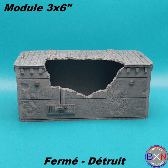 VGT - Module 3x6&quot; - Fermé - Détruit