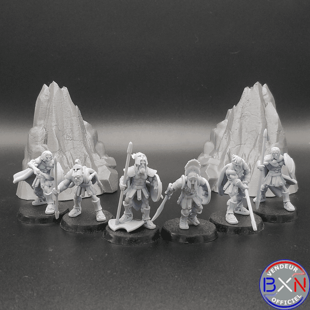 Les guerriers Spartiates : Pack 06 - Jeu de role - RPG - Miniature