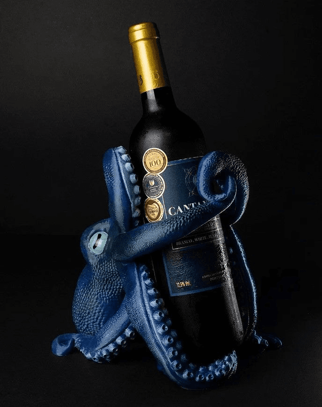 Support bouteille de vin : Octopus