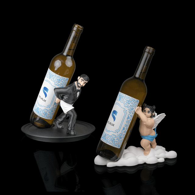 Mini-moi support bouteille de vin