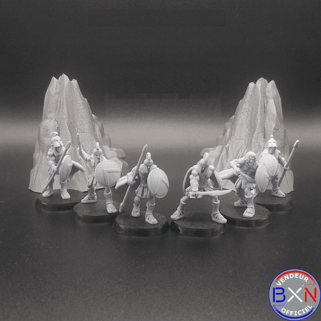 Les guerriers Spartiates : Pack 05 - Jeu de role - RPG - Miniature