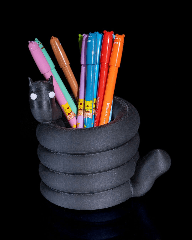 Pot à crayon chat fantôme